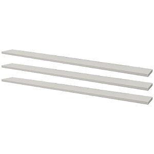Kit 3 Prateleiras 80 x 15cm Branca Suporte Invisível