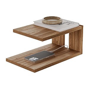 Mesa de Cabeceira Oslo 23x15cm Freijo Quarto