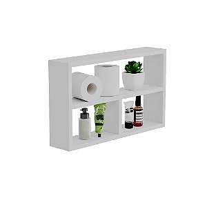 Nicho Decorativo Pequim Branco para Banheiro Lavabo