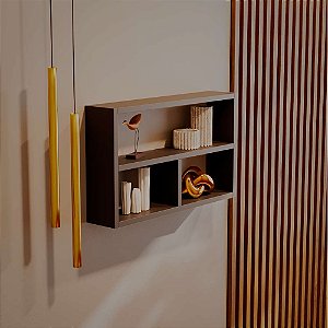 Nicho de Parede Decorativo Preto Pequim para Sala Quarto Hall