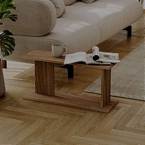 Mesa de Apoio Livn Freijó 30x25x65cm para Sala e Quarto