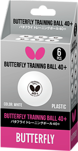 Bola para tênis de mesa, modelo Butterfly training 40+