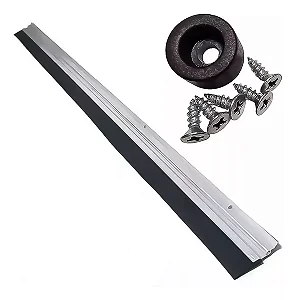 Rodo Veda Porta Protetor De Alumínio C/borracha 70 Cm
