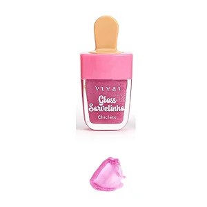 Gloss Labial Sorvetinho Vivai 6,5ml - Chiclete