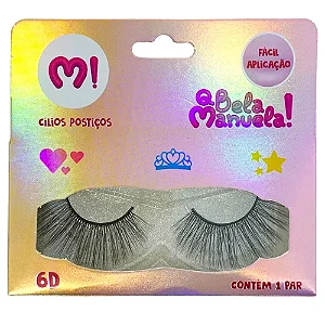 Cílios Postiços 6D Qbela Manuela!