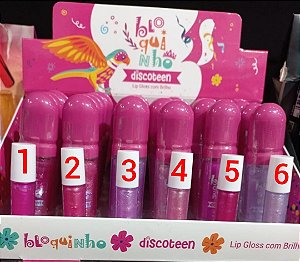 Lip Gloss Com Brilho Bloquinho - Discoteen