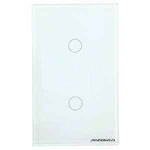 Interruptor Touch Zigbee com 2 Botões Novadigital ZTS-2