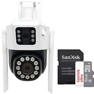 Kit Câmera Dupla PTZ Moonlight Aitek SIGMA-4820 + Micro SD 32GB