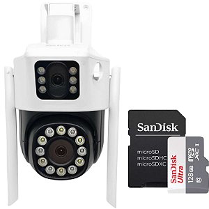 Kit Câmera Dupla PTZ Moonlight Aitek SIGMA-4820 + Micro SD 128GB