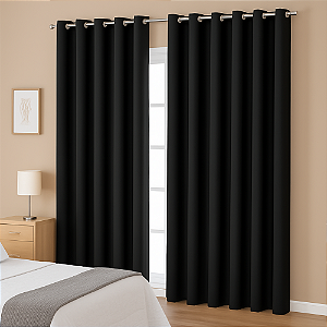 Cortina Pendure Oxford Preta L2,80m x A1,80m