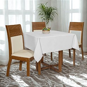 Toalha De Mesa Pendure Oxford Branco 150x150cm