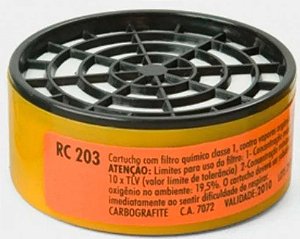 Cartucho com Filtro RC 203 para Máscaras CG 306 Carbografite - CA 7072