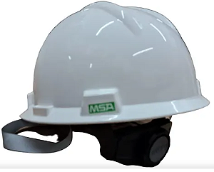 Capacete Branco Com Catraca e Jugular - MSA - CA498