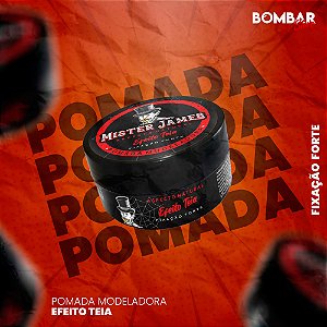 Pomada Modeladora Efeito Teia Fixação Forte 90g | Mister James®