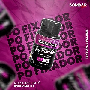 Pó Fixador Mister James Efeito Matte Textura e Volume Natural 10g | Mister James®