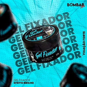 Gel Fixador Fixação Forte e Efeito Brilhante 300g | Mister James®