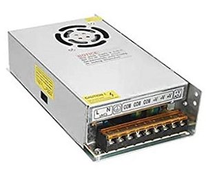 Fonte Metálica Colmeia 360W 30A 12V Chaveada Alimentação 110V-220V P/ Cftv leds