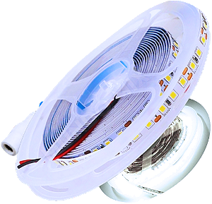 Fita LED IP20 12V 120Leds 10W /mt Branco FRIO 6500K 12Volts P/ Perfil