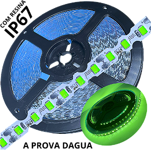 Ultra Fita LED Maleável IP67 6mm A Prova Dagua Verde Puro 12V 8W 120led /mt Zig Zag Faz Curvas 90º