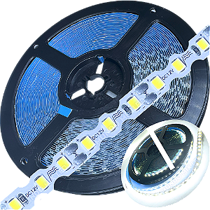 Fita LED ZIG ZIG IP20 Dobrável 6MM Branco Puro 6.000k 8W/MT Profissional 12V LED Com Cobre Curvas 90º 180º