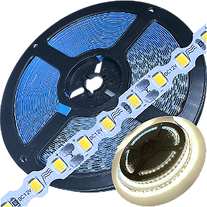 Fita LED ZIG ZIG IP20 Dobrável 6MM Branco Morno 4.000k 8W/MT Profissional 12V LED Com Cobre Curvas 90º 180º