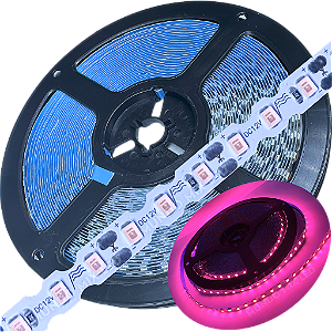 Fita LED ZIG ZIG IP20 Dobrável 6MM ROSA 8W MT Profissional 12V LED Com Cobre Curvas 90º 180º