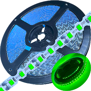 Fita LED ZIG ZIG IP20 Dobrável 6MM Verde 8W MT Profissional 12V LED Com Cobre Curvas 90º 180º