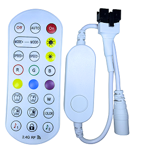 Mini Controlador BLUETOOTH APP RGBW+WW 24Volts P/ RGBW+WW 6VIAS TB-5170 Bluetooth