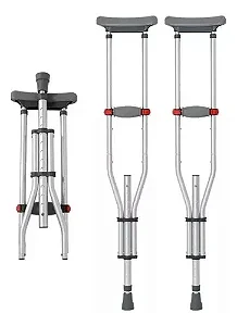 Par Muleta Universal Ajuste de Altura até 130kg Hidrolight