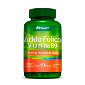 Vitamina B9 - Ácido Fólico 60 Caps