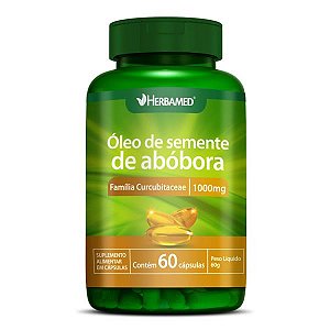 Óleo de Semente de Abóbora 1000mg 60 Caps