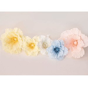 Kit Flor de Papel Crepom - P / PP