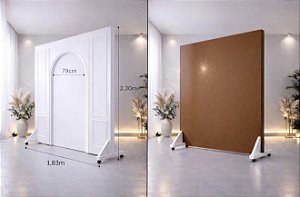 PAINEL DOIS LADOS - COM RODINHAS