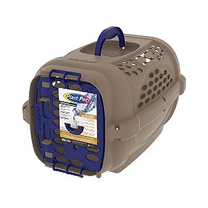 Caixa De Transporte Panther Gold Nova Nº2 Azul - Sem Pote