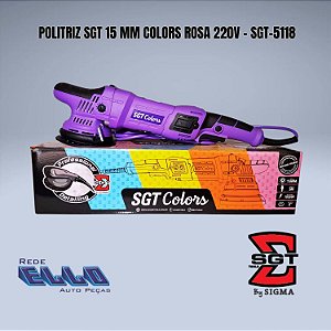 Politriz SGT Colors 15 mm na cor roxa 220v em Sumaré