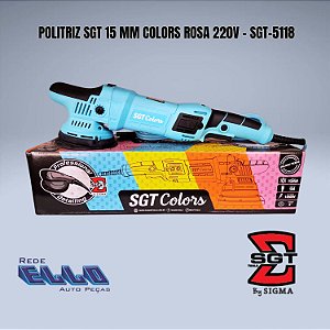 Politriz SGT Colors 15 mm na cor azul 220v em Sumaré