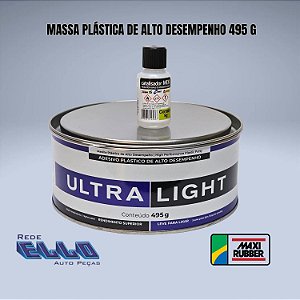 Massa Plástica Ultra Ligth Maxi Rubber 495 g em Sumaré