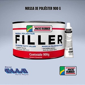 Massa de Poliéster Filler Maxi Rubber 900 g