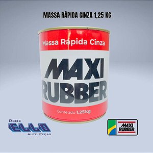 Massa Rápida Cinza Maxi Rubber 1,25 Kg em Sumaré
