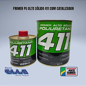 Fundo Primer PU HS 411 Alto sólido Maxi Rubber em Sumaré