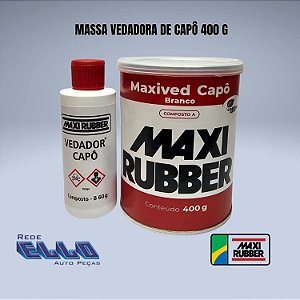 Massa Maxi Ved Capô branco de 400 g Maxi Rubber em Sumaré