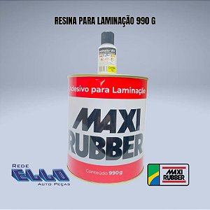 Resina para laminação de fibra de vidro 990 g Maxi Rubber em Sumaré