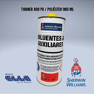 Thinner 490 900 ML para diluição PU e Poliéster 2K Lazzuril em Sumaré