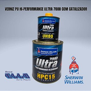 Verniz PU ULTRA 7000 HPC15 Clear Coat Alto sólido 900 ml Com catalizador Lazzuril em Sumaré