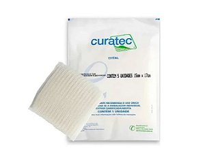 Gaze Curatec Antimicrobiana com PHMB 10cm x 10cm - 5 Unidade