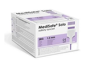 Lanceta Roxa de Segurança 28G C/ 100 Unidades - MedSafe Solo