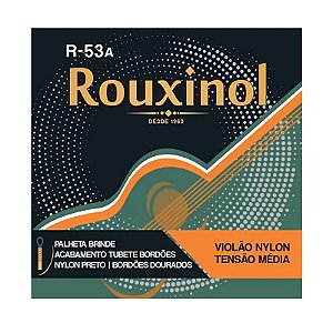 Encordoamento Rouxinol Violão Nylon R-53A (Dourada)
