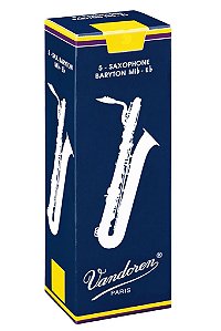 Palheta Vandoren Tradicional Sax Baritono 2,5 (caixa c/ 05)