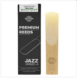 Palheta Selmer Premium Jazz Sax Tenor 2,5 (caixa c/ 05)