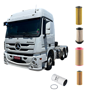 KIT COM TODOS OS FILTROS PARA CAMINHÃO ACTROS 2546